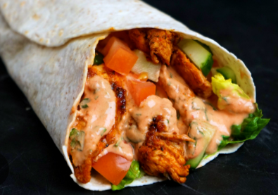 Spicy chicken wrap 